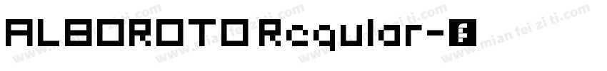 ALBOROTO Regular字体转换